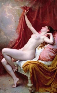 Illustration de la légende : Danaé emprisonnée