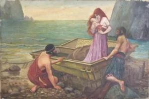 Illustration de la légende : Danaé emprisonnée