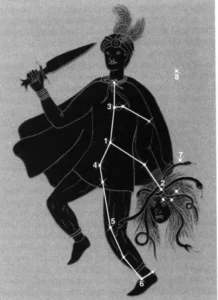 Illustration de la légende : Les six constellations de la légende d’Andromède
