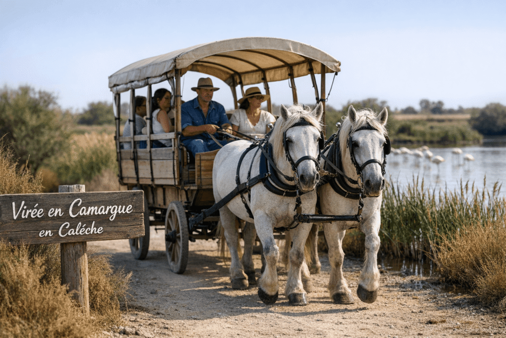 Virée en Camargue en Calèche